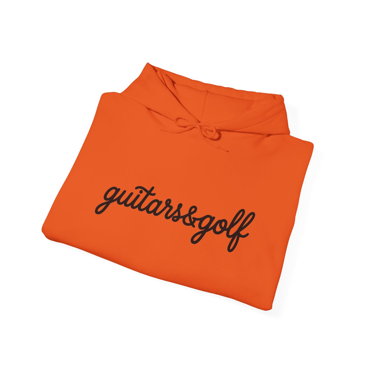 "guitars&golf" White Logo Heavy Blend™ Hooded Sweatshirt