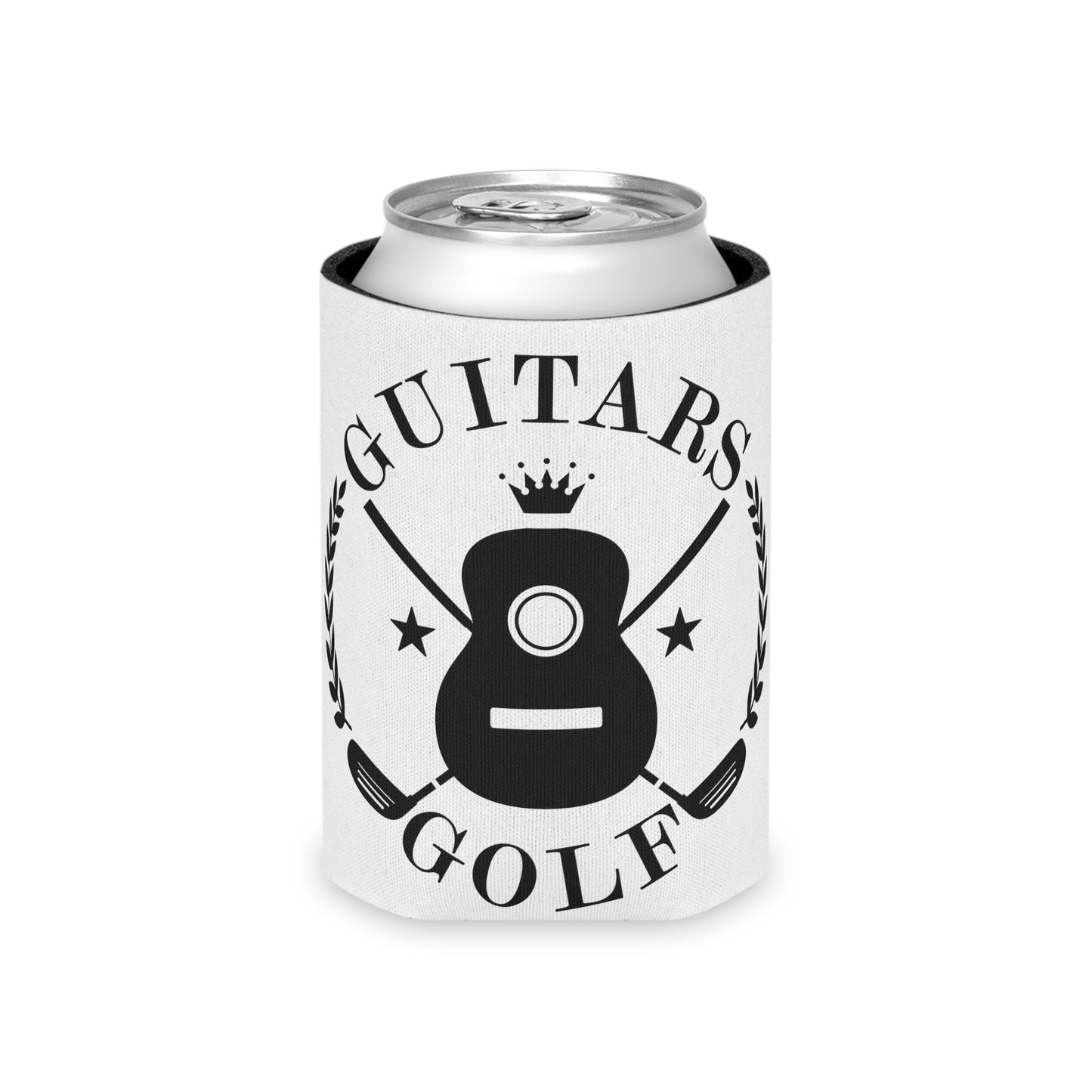 "Guitars and Golf" Logo Can Cooler