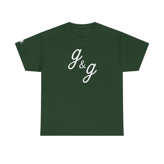 All Cotton g&g White Logo Plus Tee