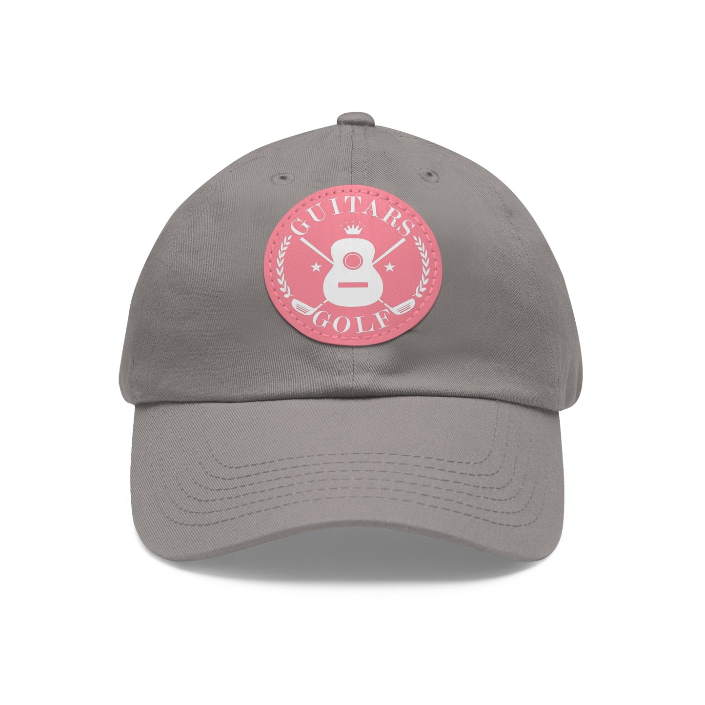 "Guitars and Golf" Logo Dad Hat with Leather Patch