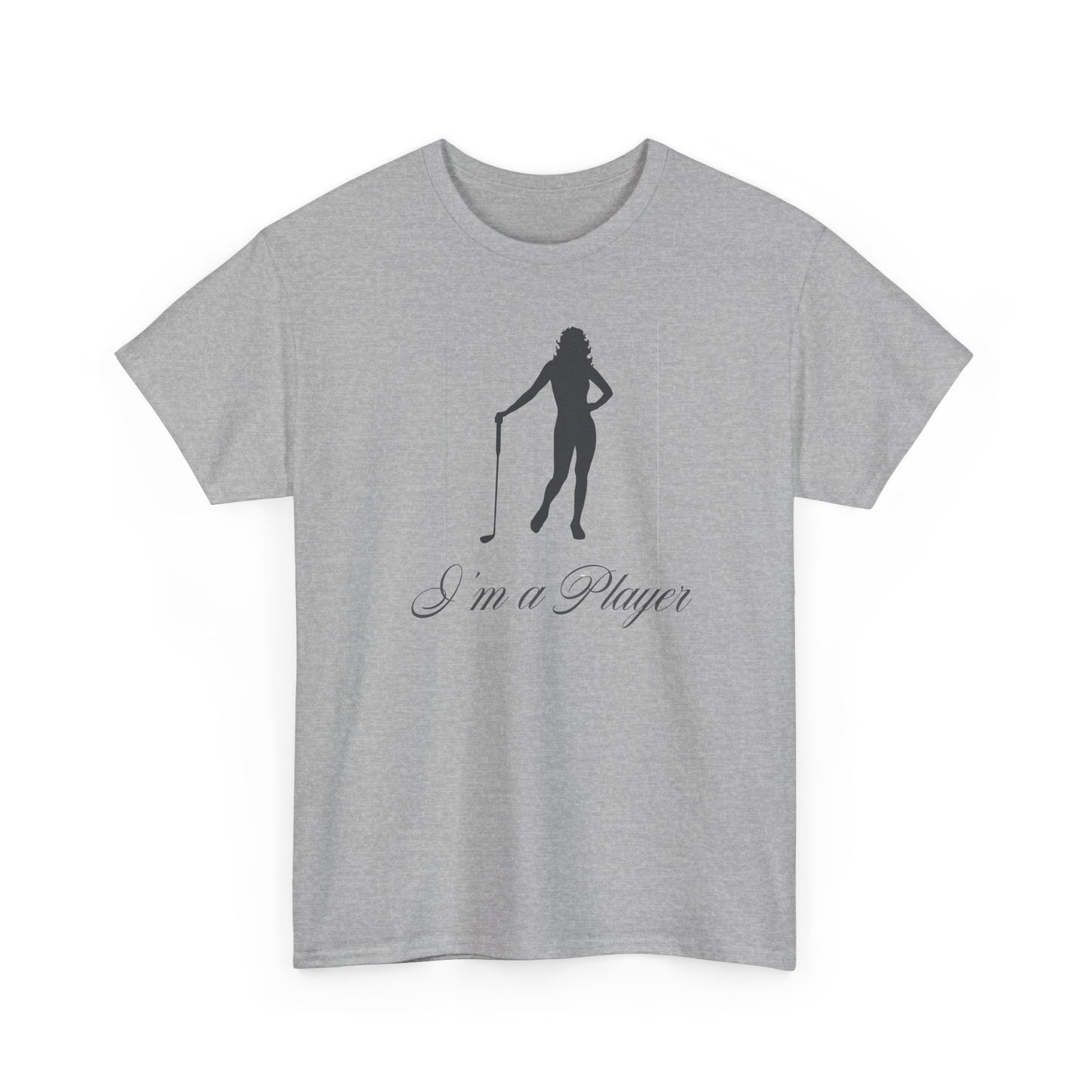 All Cotton "I'm a Player" golf girl Black Logo