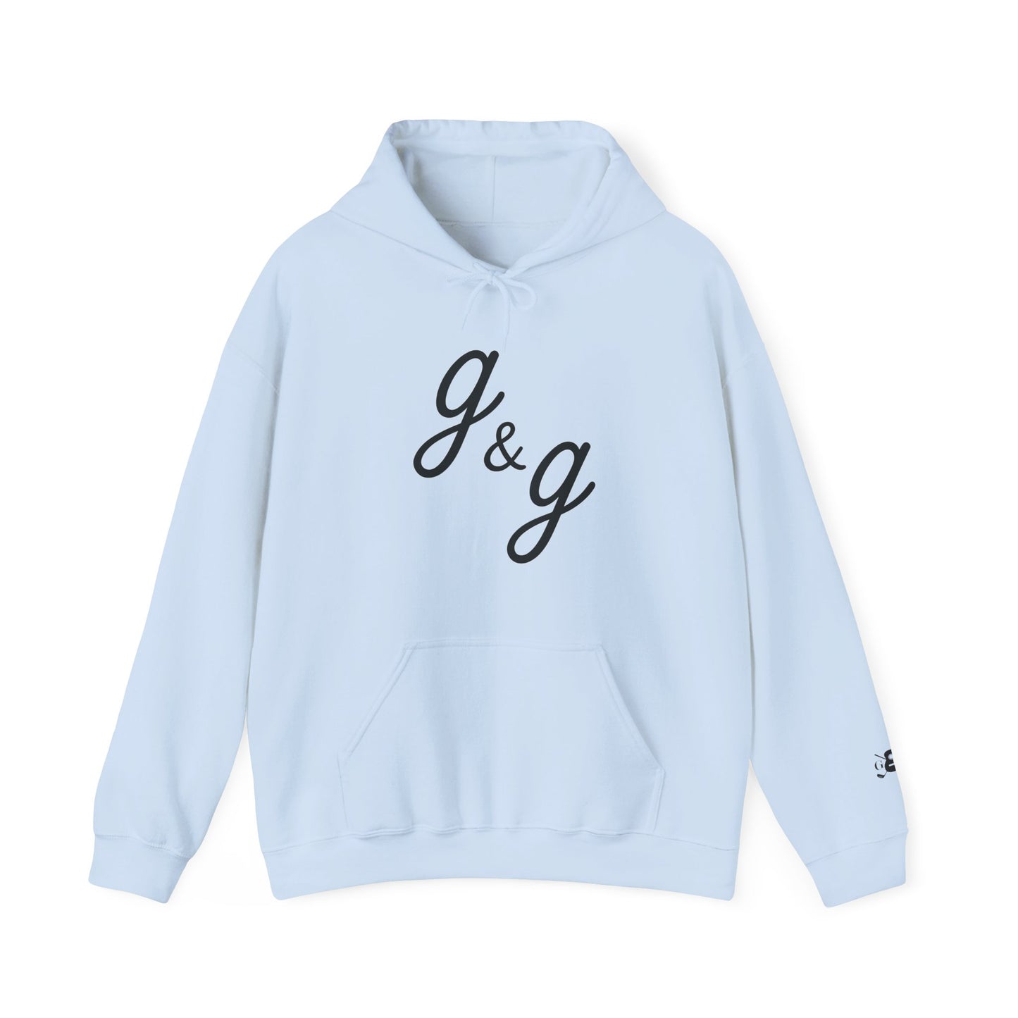 The "Lowercase" g&g Pro Black Logo Heavy Blend™ Hooded Sweatshirt