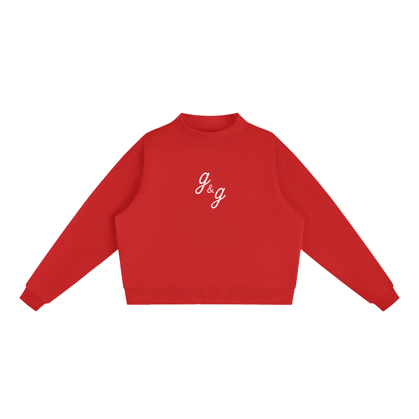Essential Fleece Mock-Neck Crew Sweatshirt