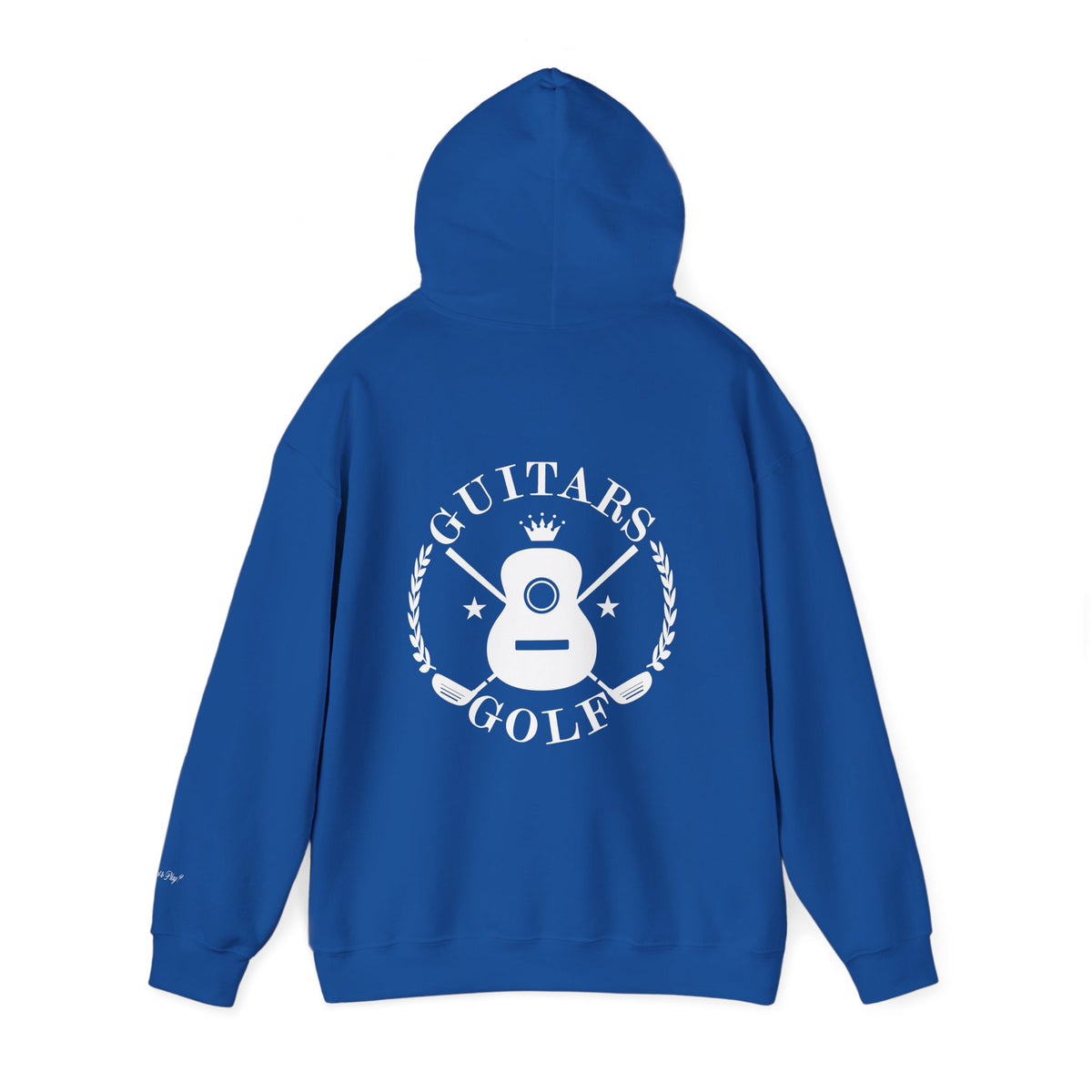 "guitars&golf" White Logo Heavy Blend™ Hooded Sweatshirt
