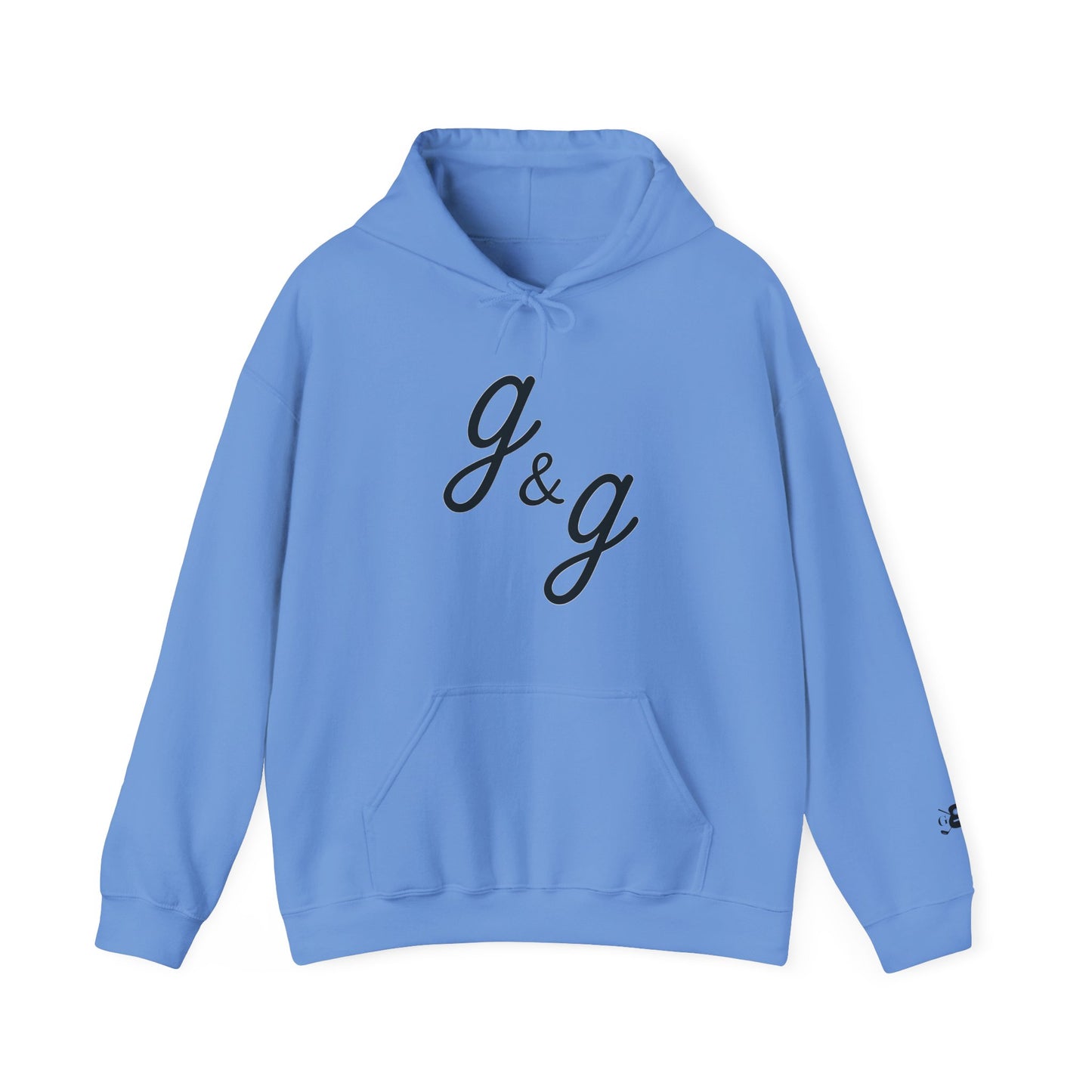 The "Lowercase" g&g Pro Black Logo Heavy Blend™ Hooded Sweatshirt