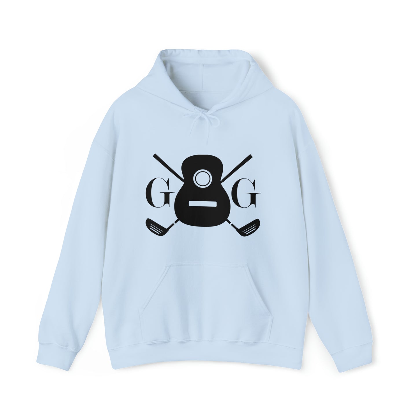 "GG" Logo Black on Your Color Choice Unisex Heavy Blend™ Hooded Sweatshirt