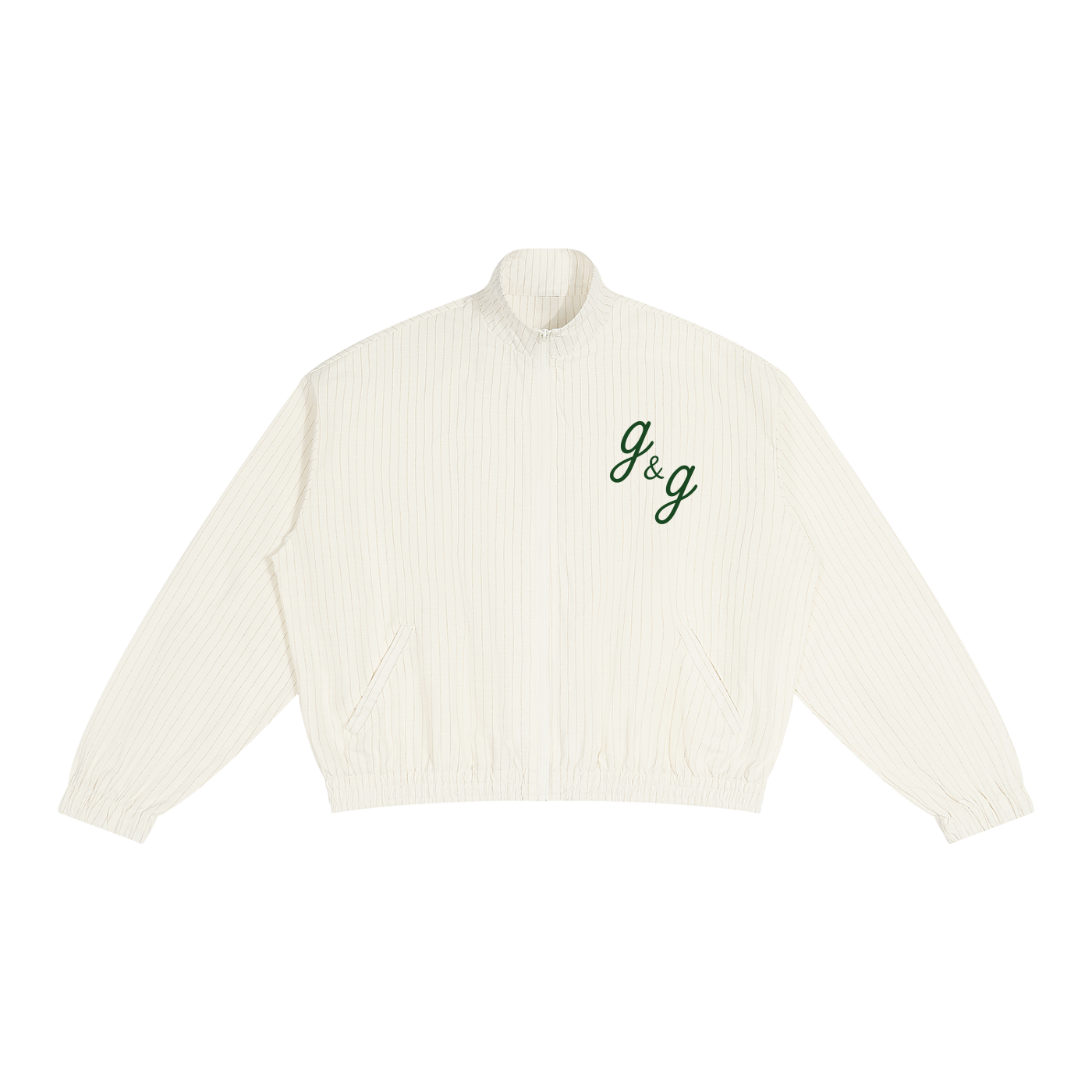 Unisex Striped Full-Zip Track Jacket
