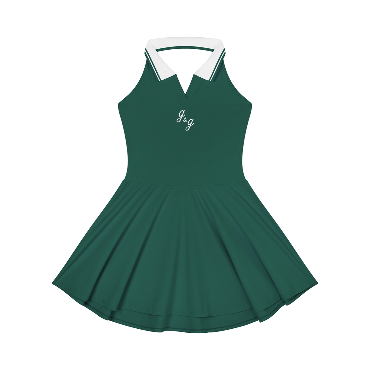 The "Yes" g&g GSport Collared Halter Ball Dress