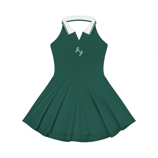 The "Yes" g&g GSport Collared Halter Ball Dress
