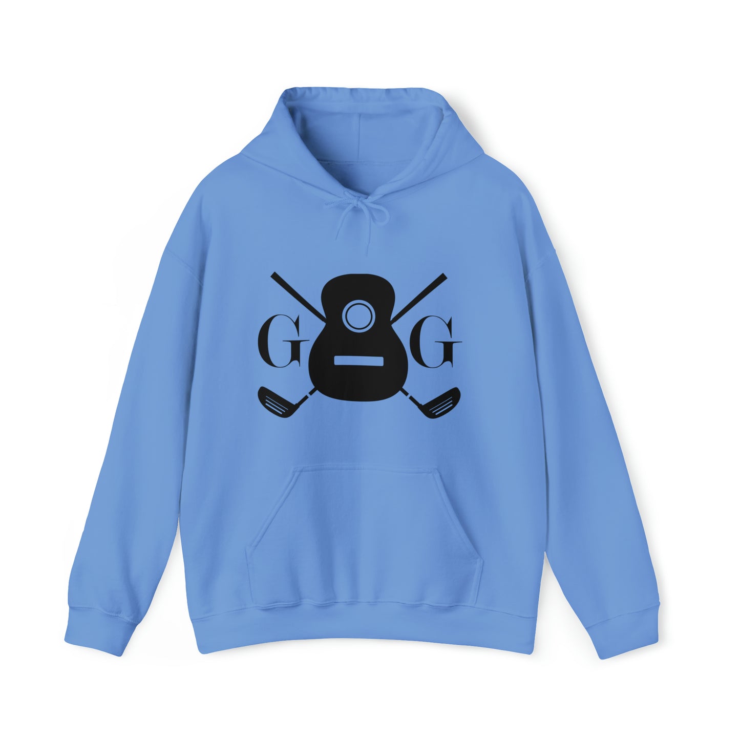 "GG" Logo Black on Your Color Choice Unisex Heavy Blend™ Hooded Sweatshirt