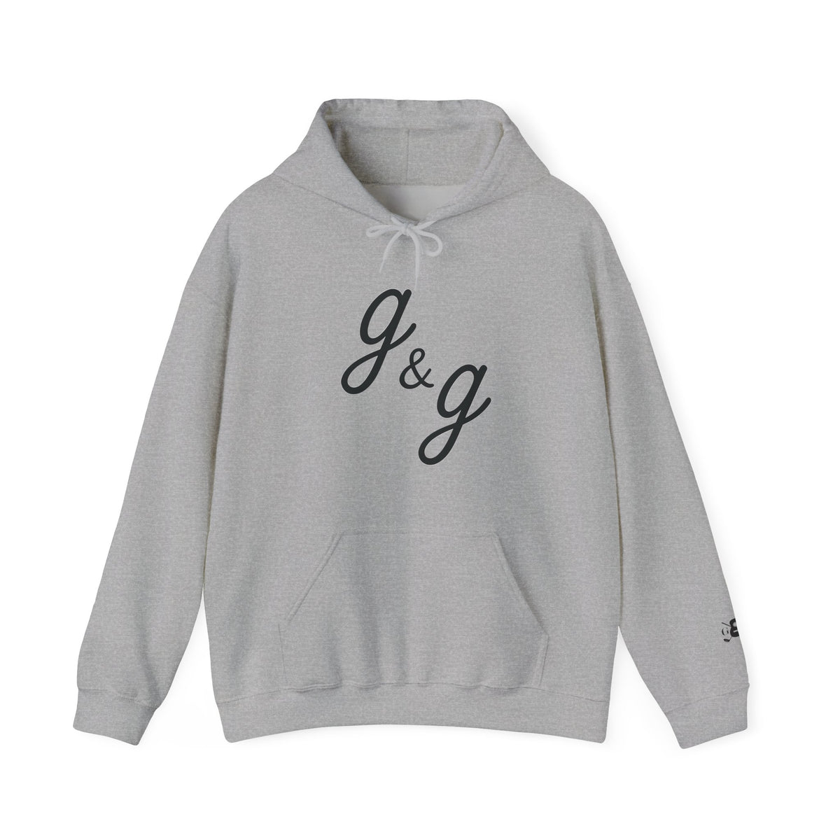 The "Lowercase" g&g Pro Black Logo Heavy Blend™ Hooded Sweatshirt