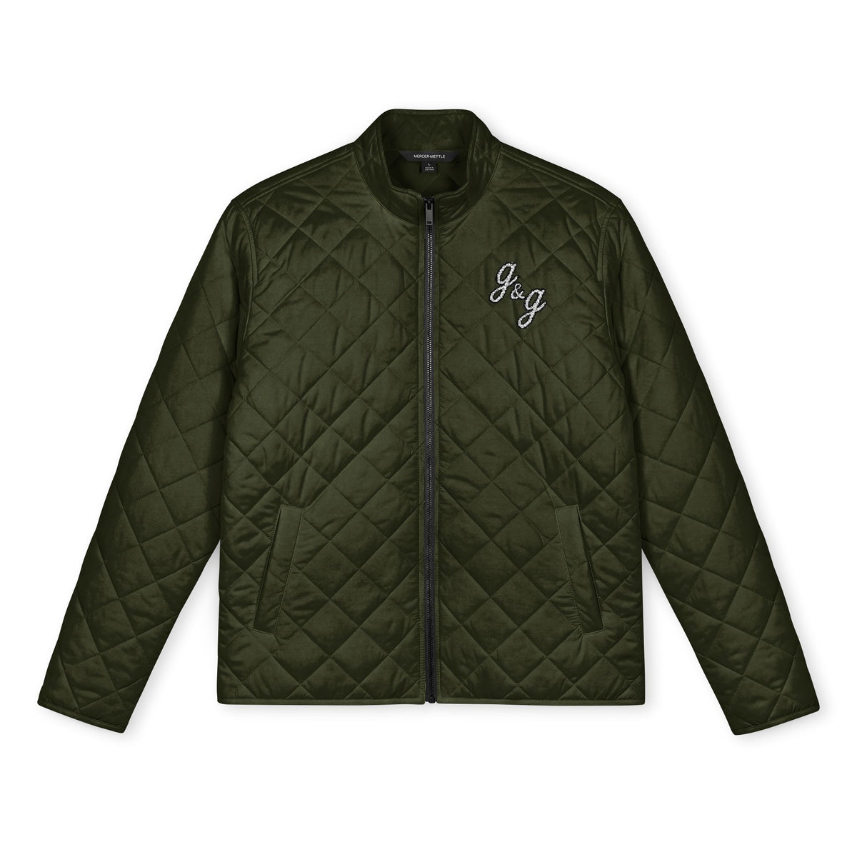 The "Monogram" Embroidered Quilted Custom Full-Zip Jacket