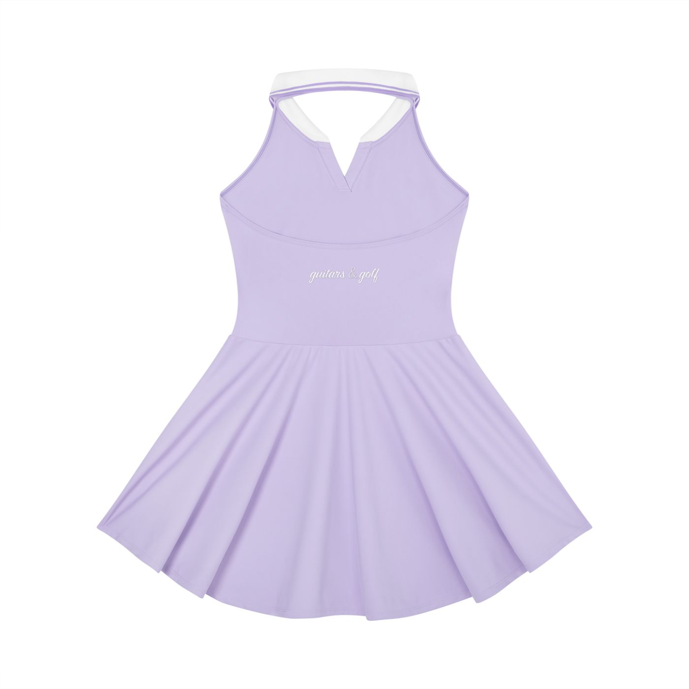 Women's Collared Halter A-Line Logo Yes Dress