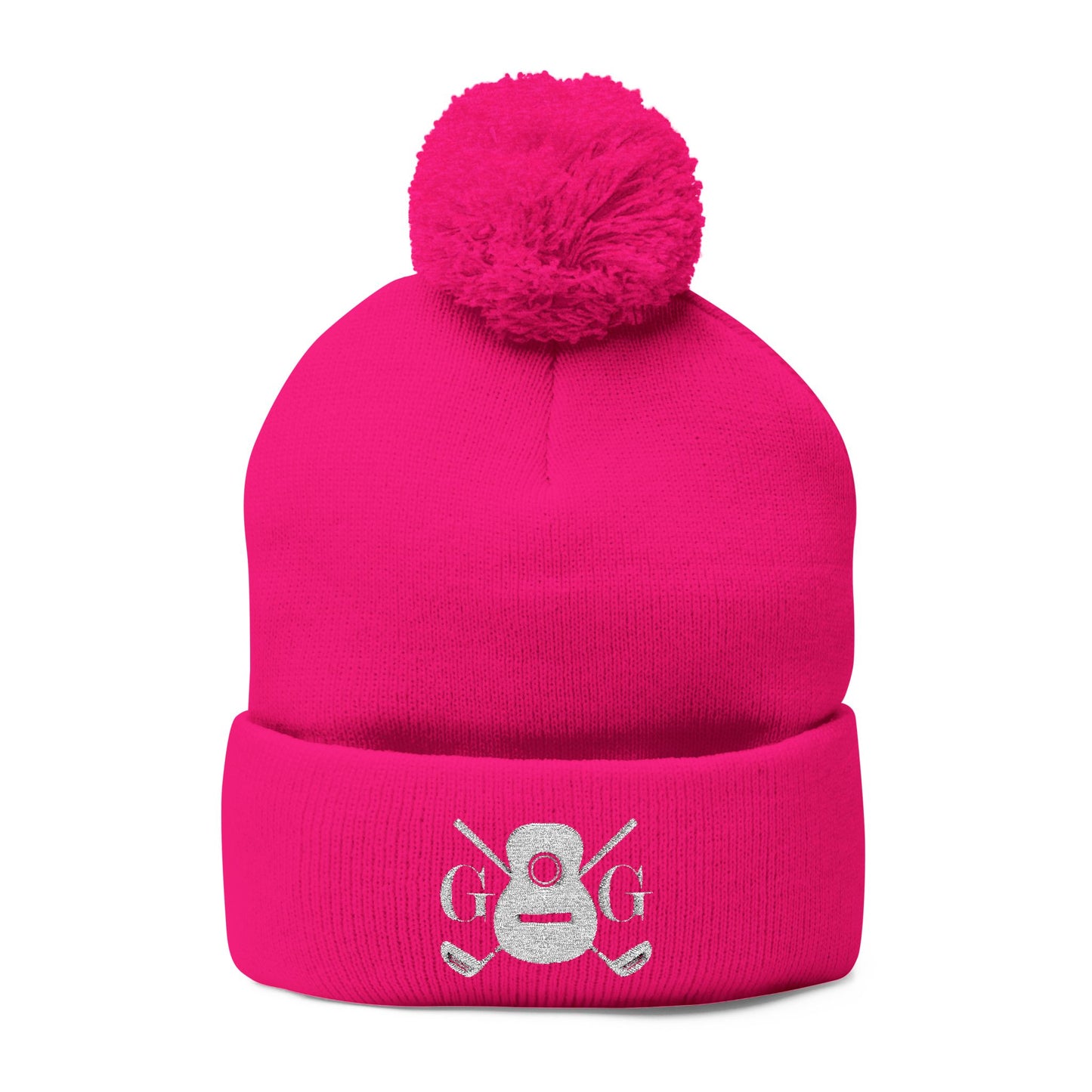 The "Ralphy" G&G Embroidered Pom-Pom Knit Cap