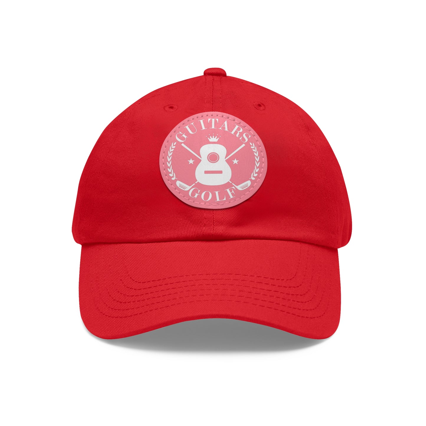 "Guitars and Golf" Logo Dad Hat with Leather Patch