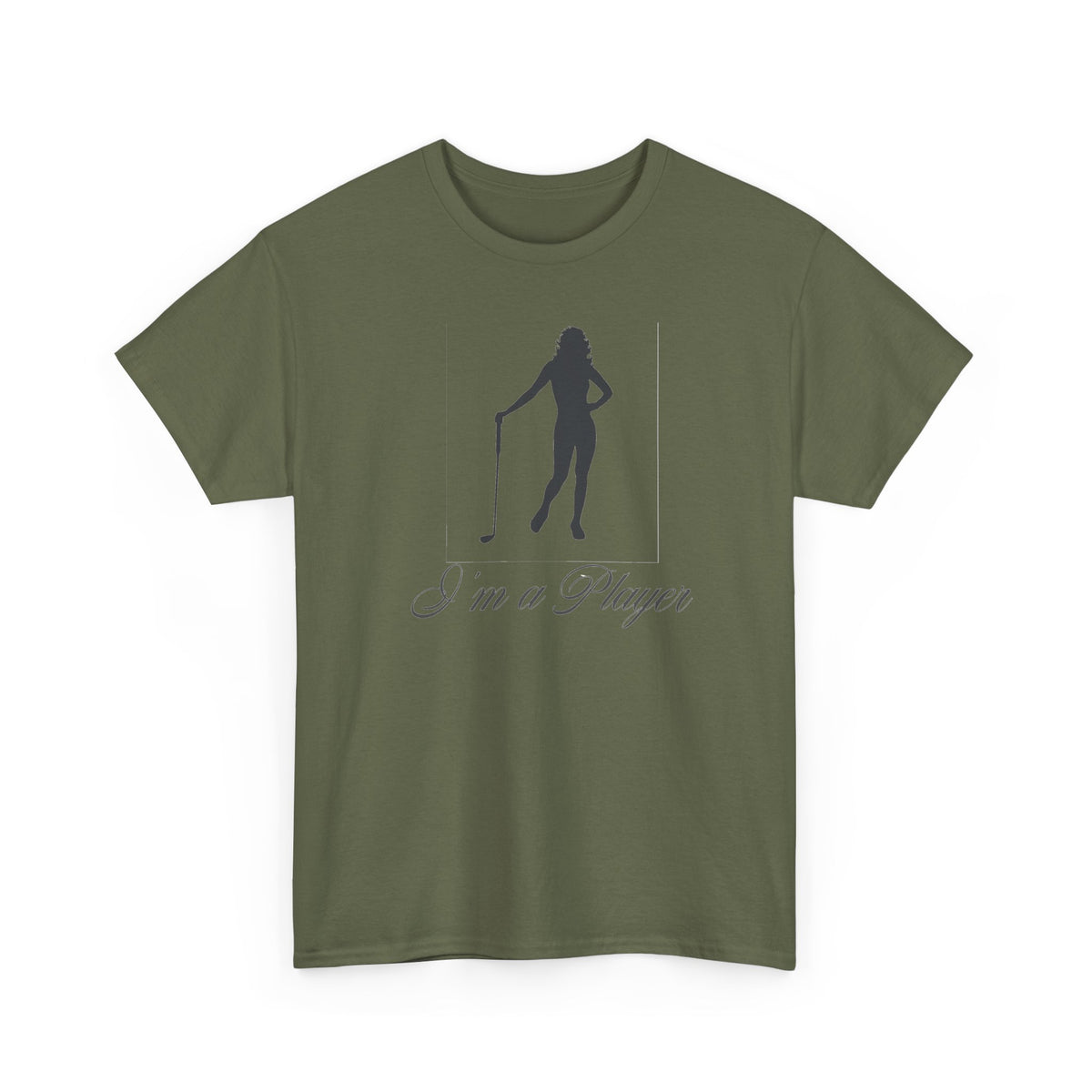 All Cotton "I'm a Player" golf girl Black Logo