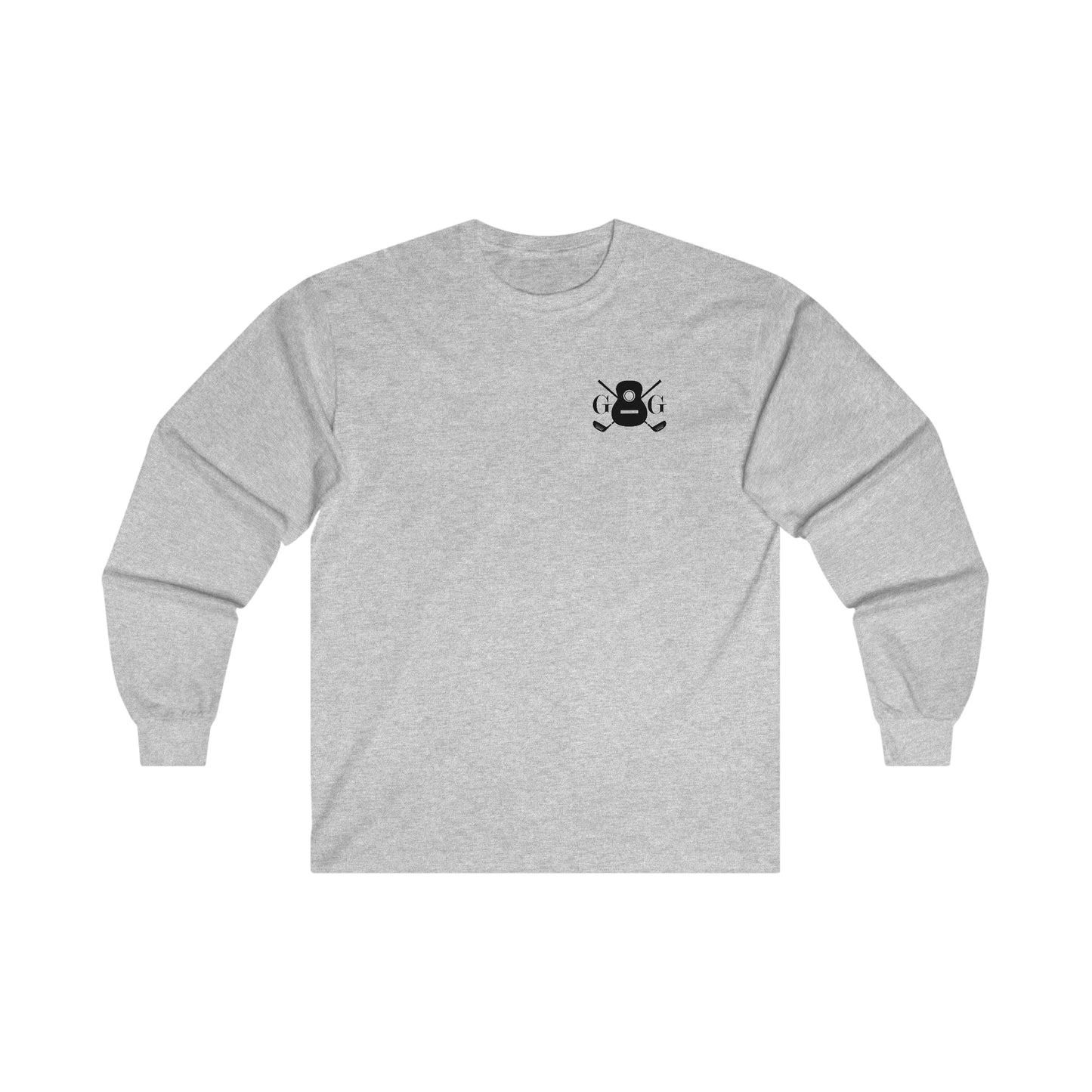 "G&G" Black Front/Logo Back on Your Color Choice Ultra Cotton Long Sleeve Tee