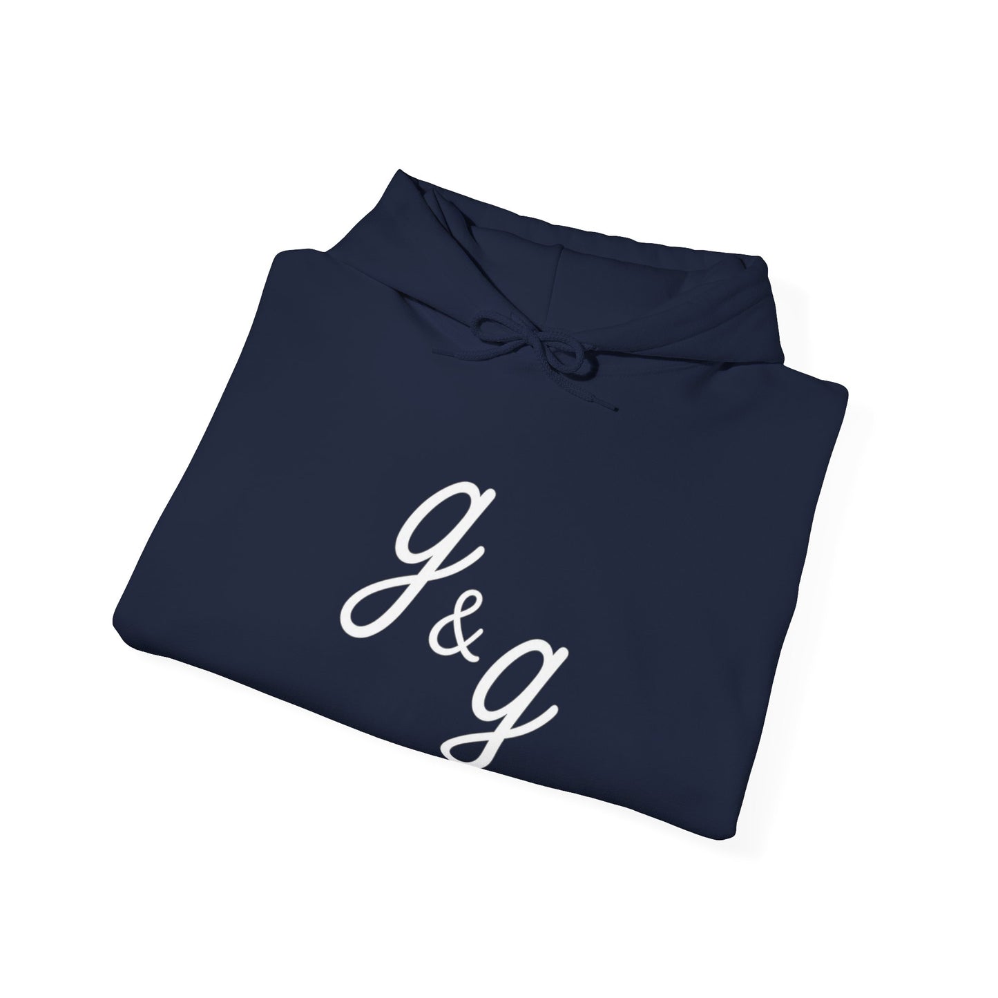 The "Lowercase" g&g Pro White Logo Heavy Blend™ Hooded Sweatshirt