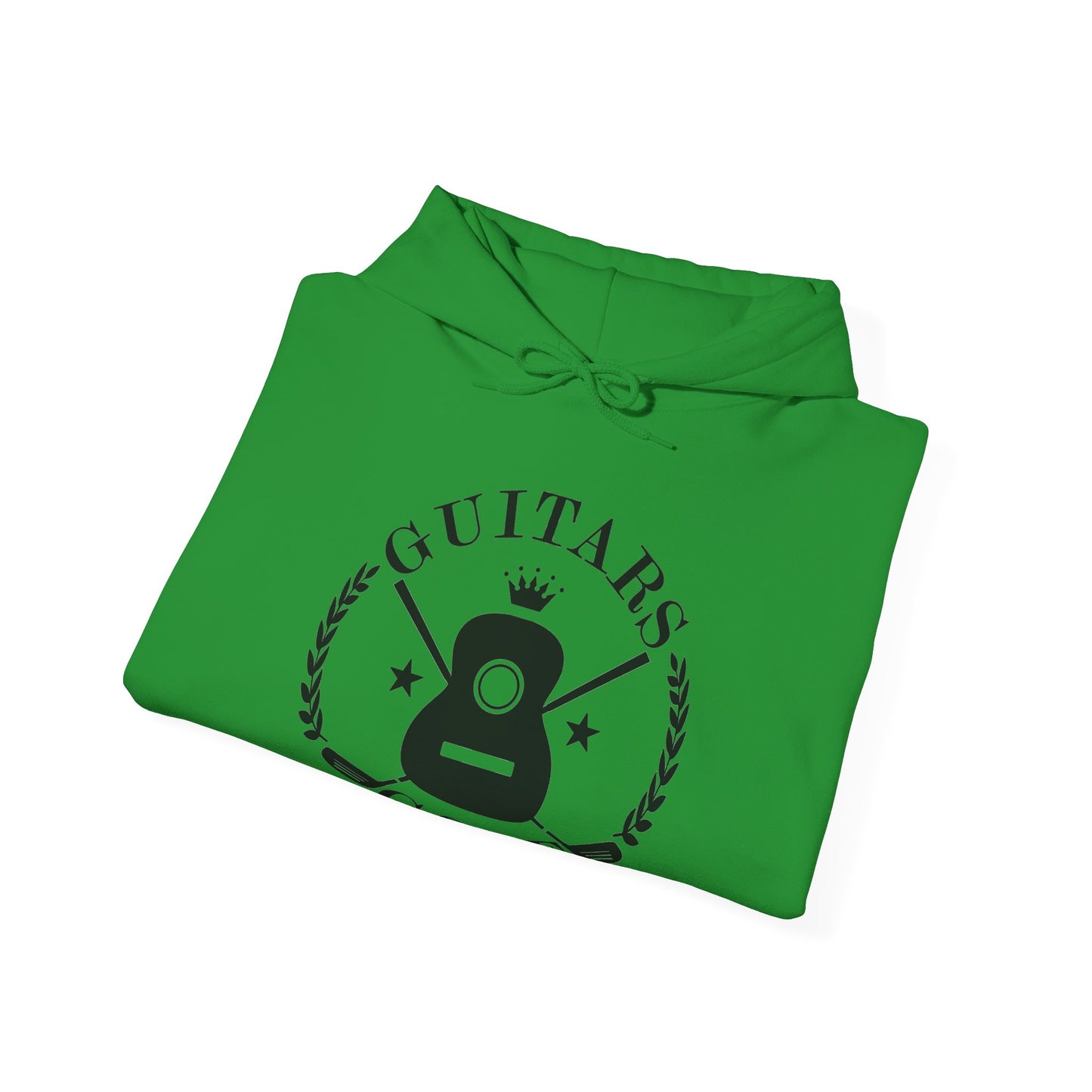 "Guitars & Golf" Logo Black Front Heavy Blend™ Hooded Sweatshirt