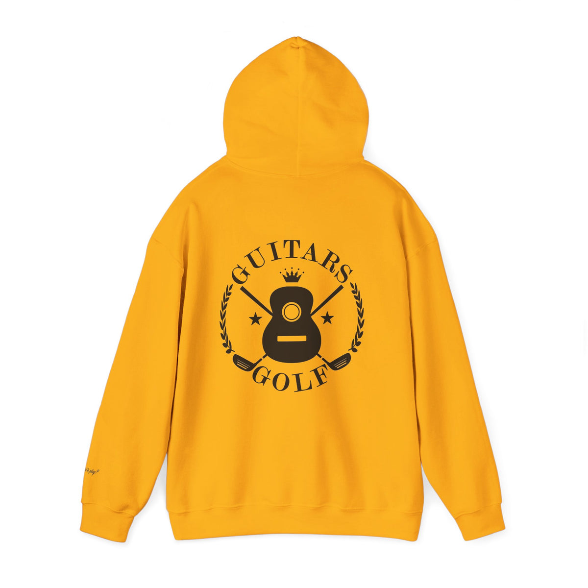 "guitars&golf" White Logo Heavy Blend™ Hooded Sweatshirt