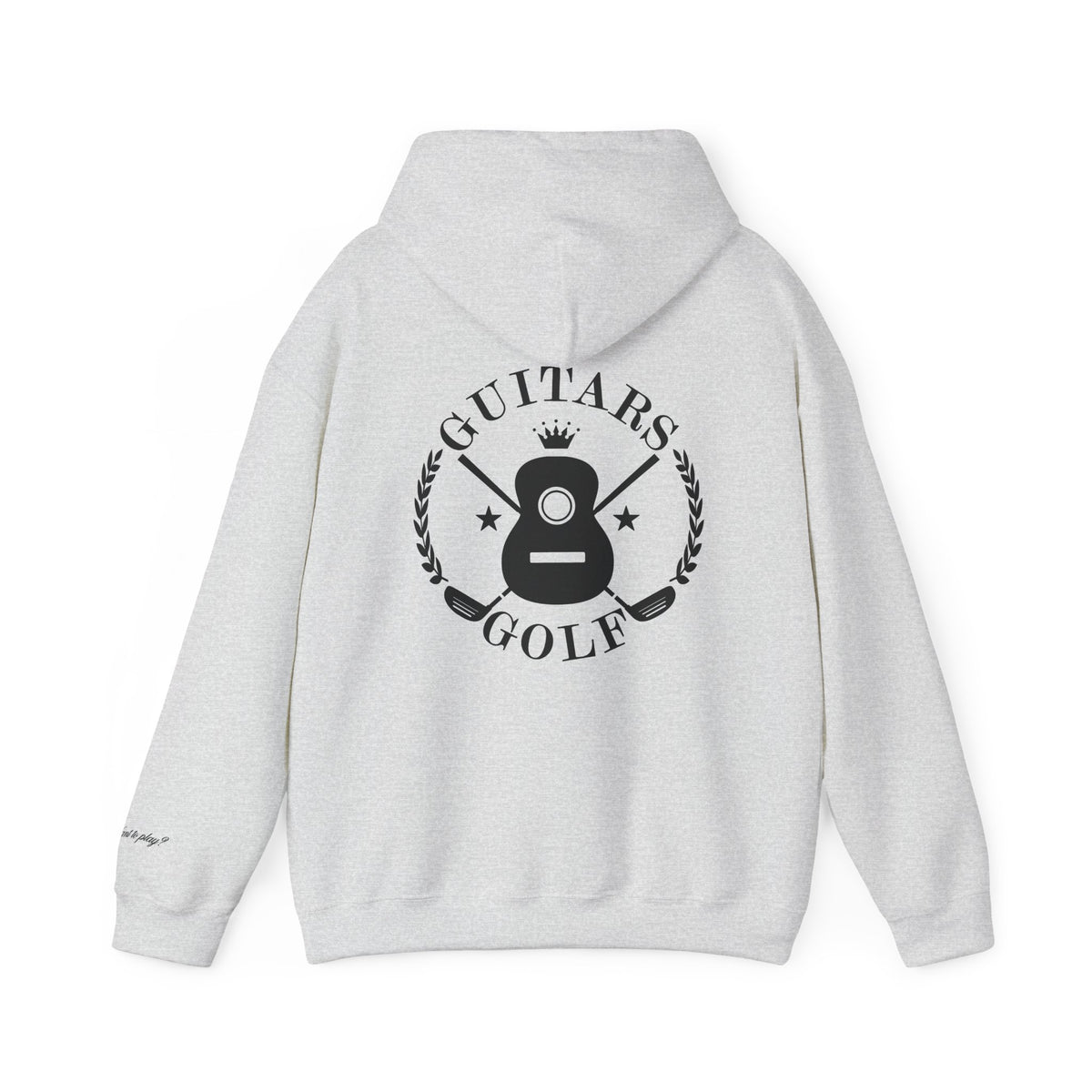 "guitars&golf" White Logo Heavy Blend™ Hooded Sweatshirt