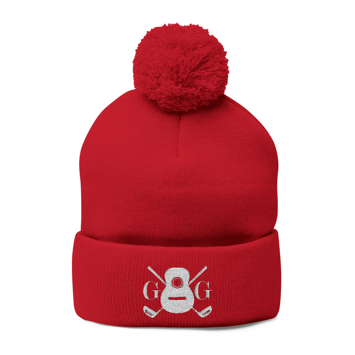 The "Ralphy" G&G Embroidered Pom-Pom Knit Cap