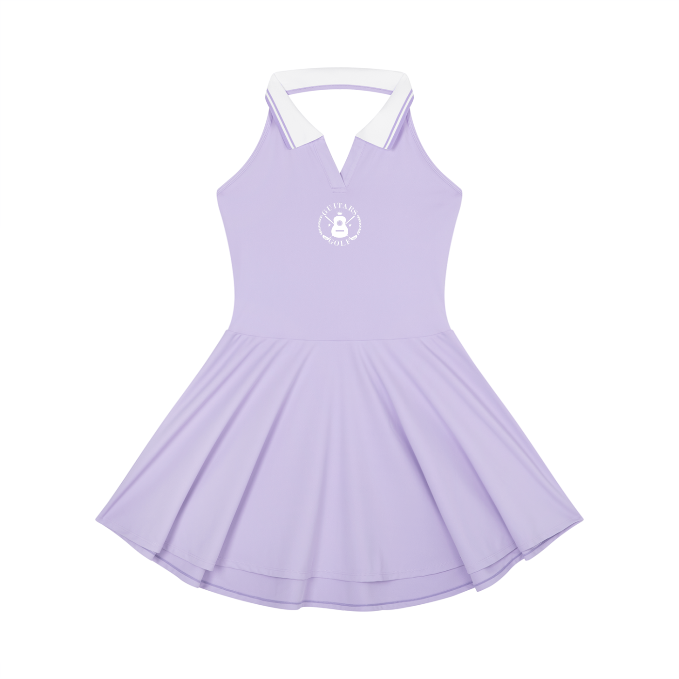 Women's Collared Halter A-Line Logo Yes Dress