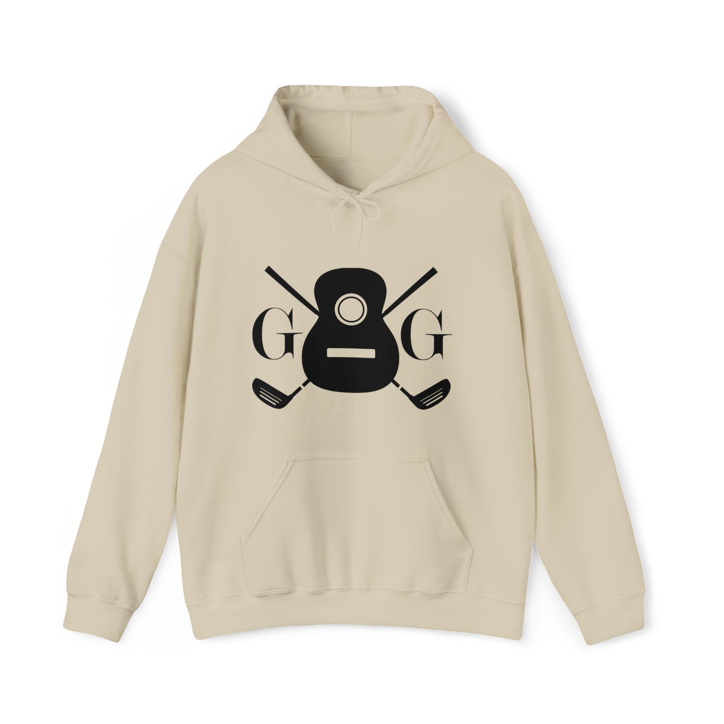 "GG" Logo Black on Your Color Choice Unisex Heavy Blend™ Hooded Sweatshirt