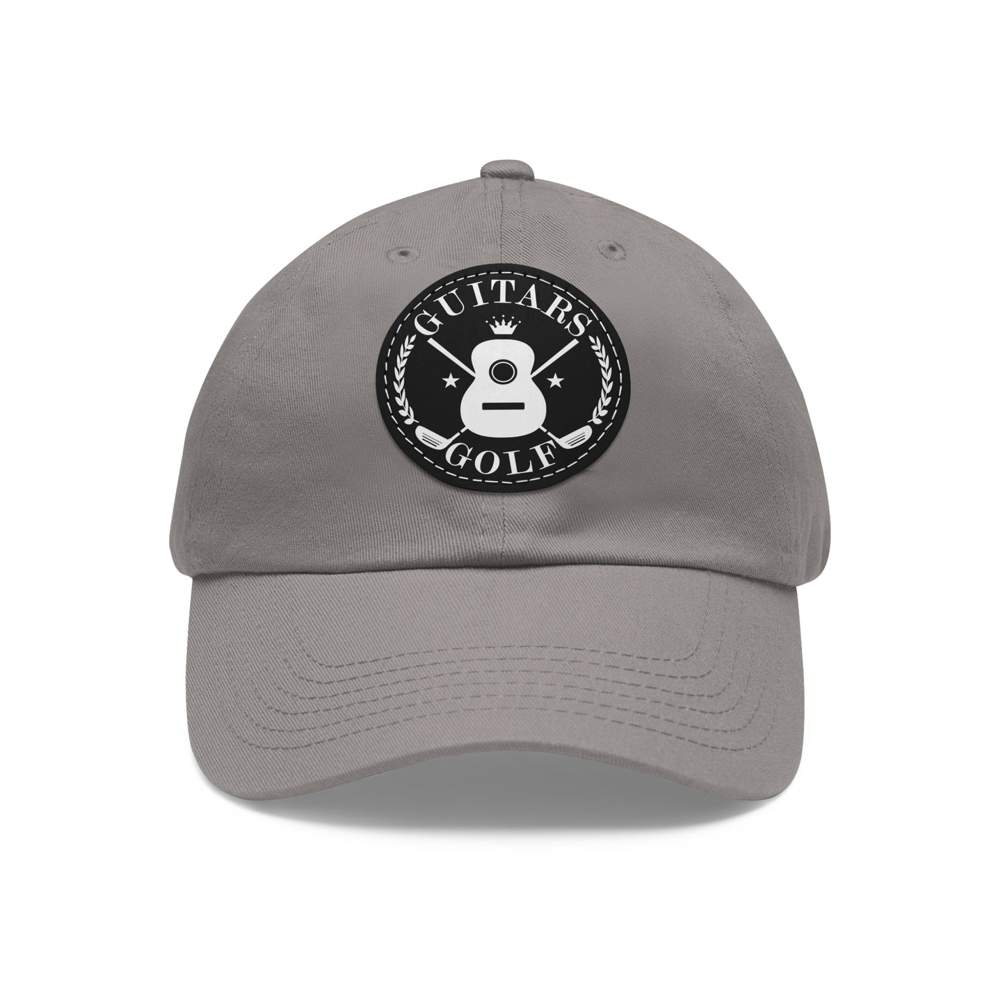 "Guitars and Golf" Logo Dad Hat with Leather Patch