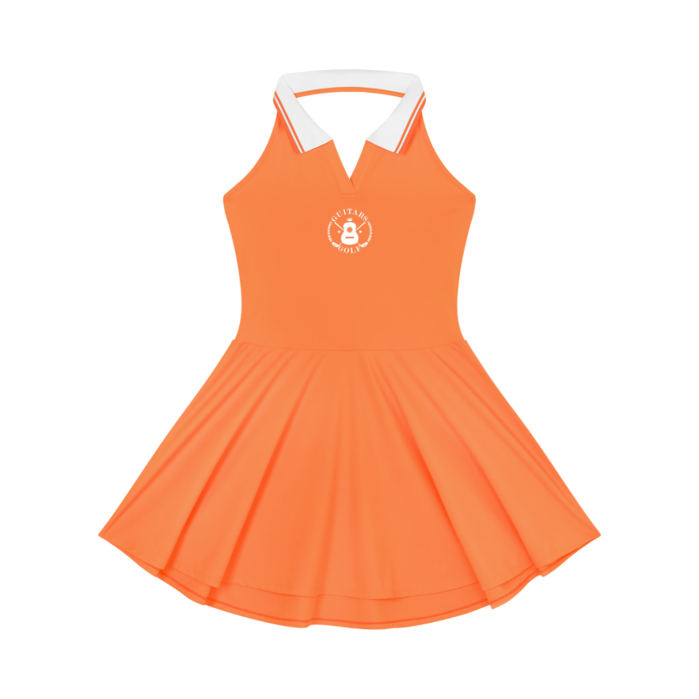 Women's Collared Halter A-Line Logo Yes Dress