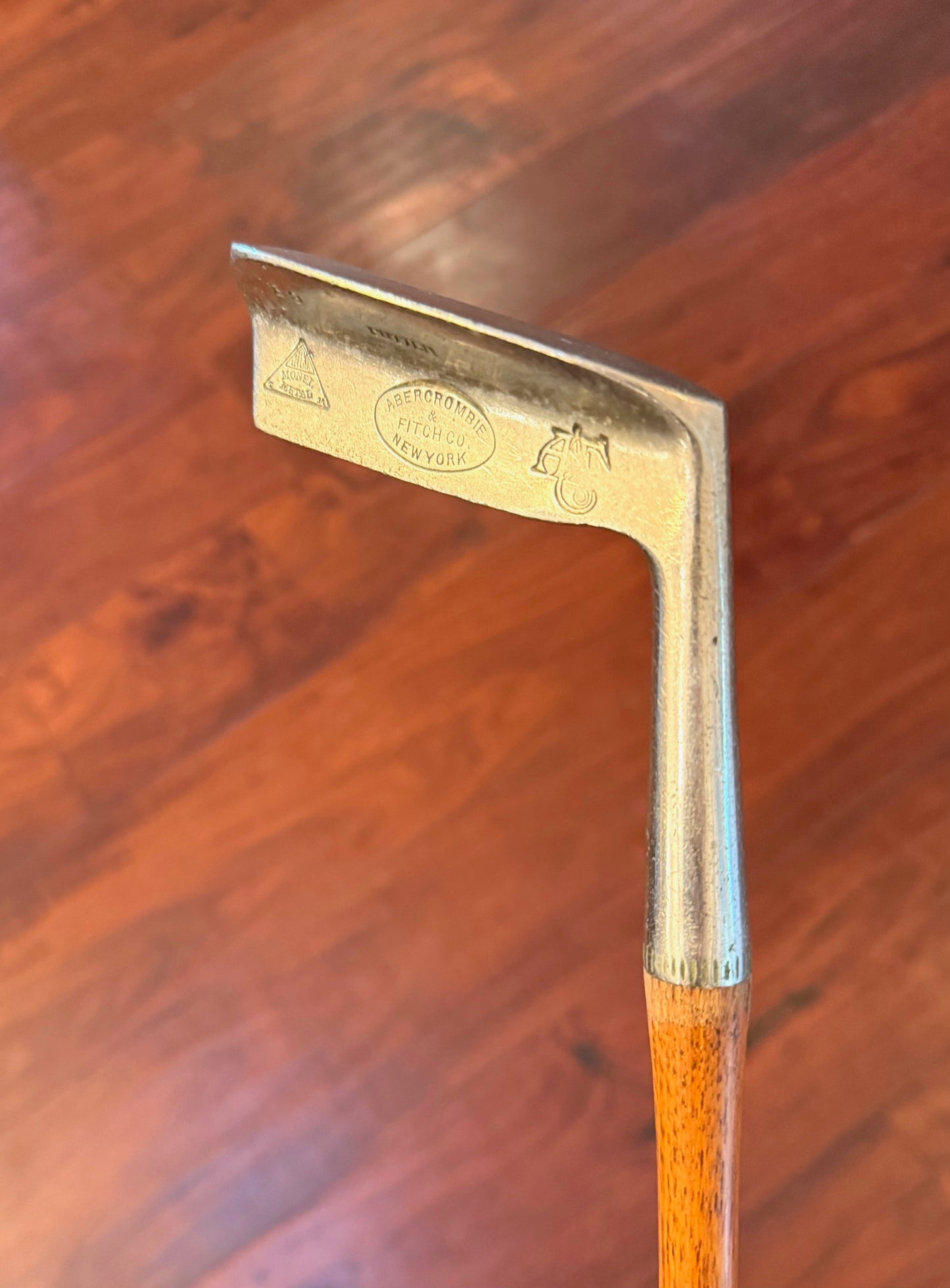 Vintage Early 1900's Amercrombie & Fitch Hickory Stick Putter.