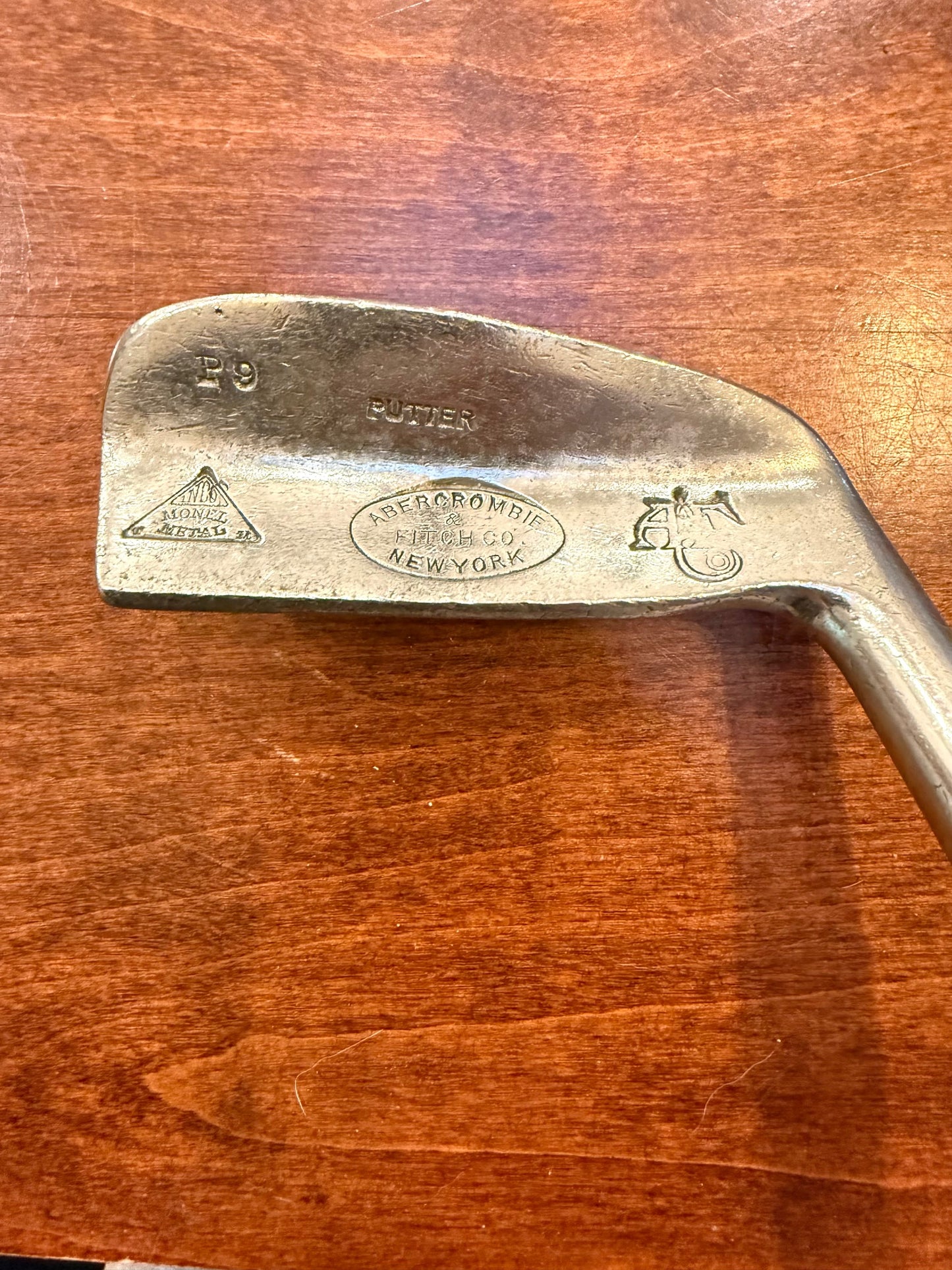 Vintage Early 1900's Amercrombie & Fitch Hickory Stick Putter.