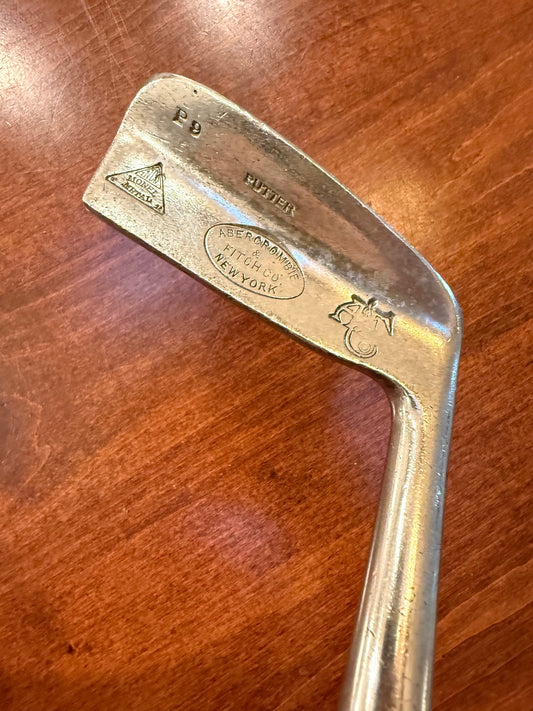 Vintage Early 1900's Amercrombie & Fitch Hickory Stick Putter.