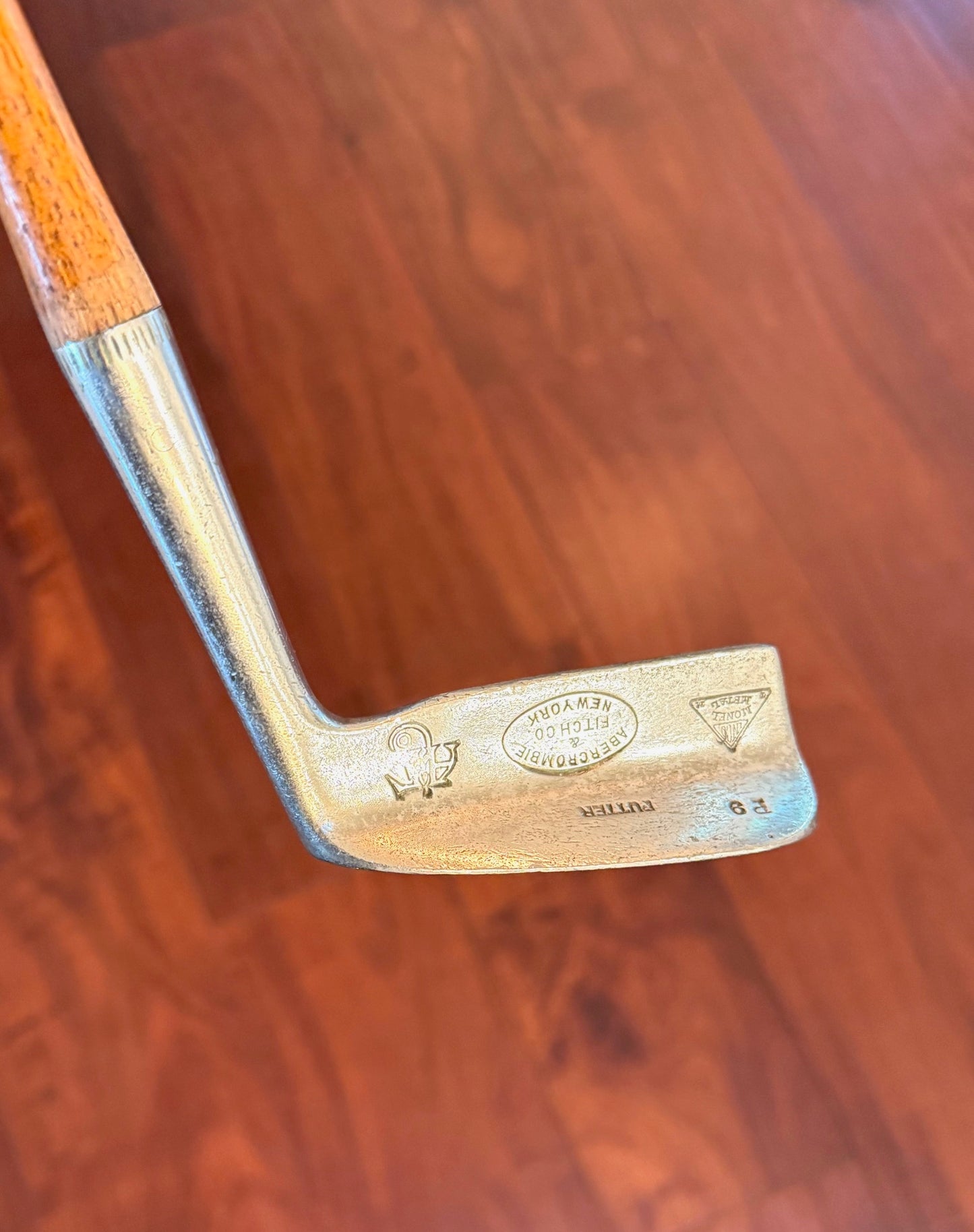 Vintage Early 1900's Amercrombie & Fitch Hickory Stick Putter.