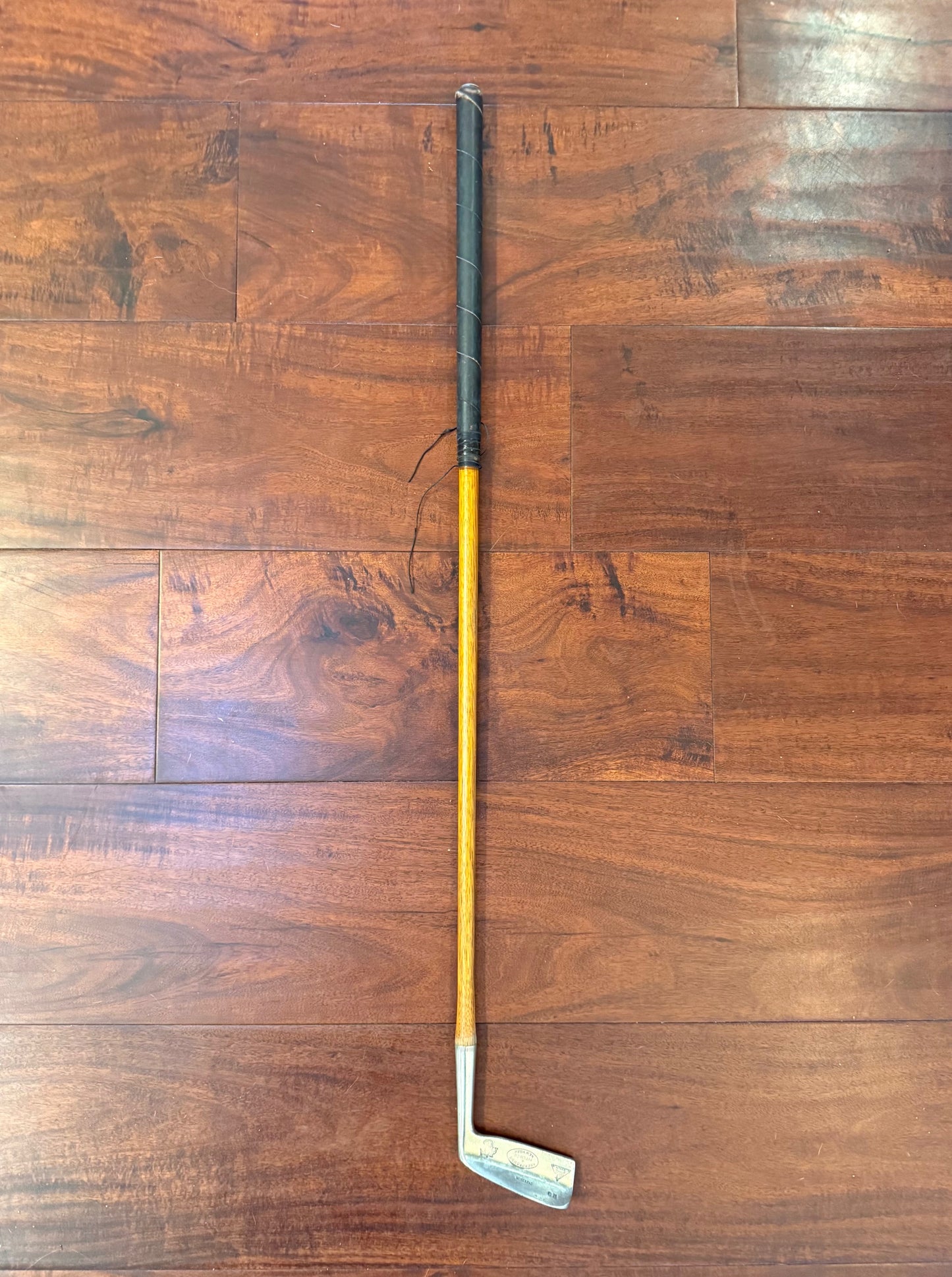 Vintage Early 1900's Amercrombie & Fitch Hickory Stick Putter.