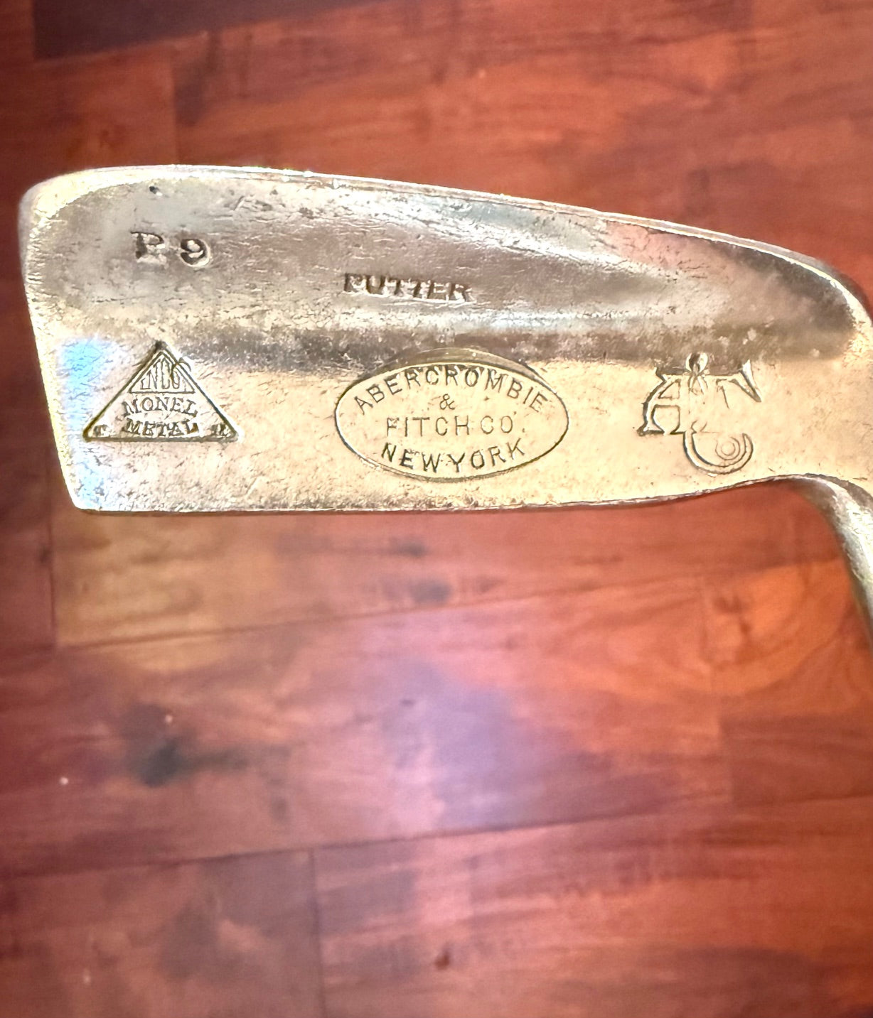 Vintage Early 1900's Amercrombie & Fitch Hickory Stick Putter.