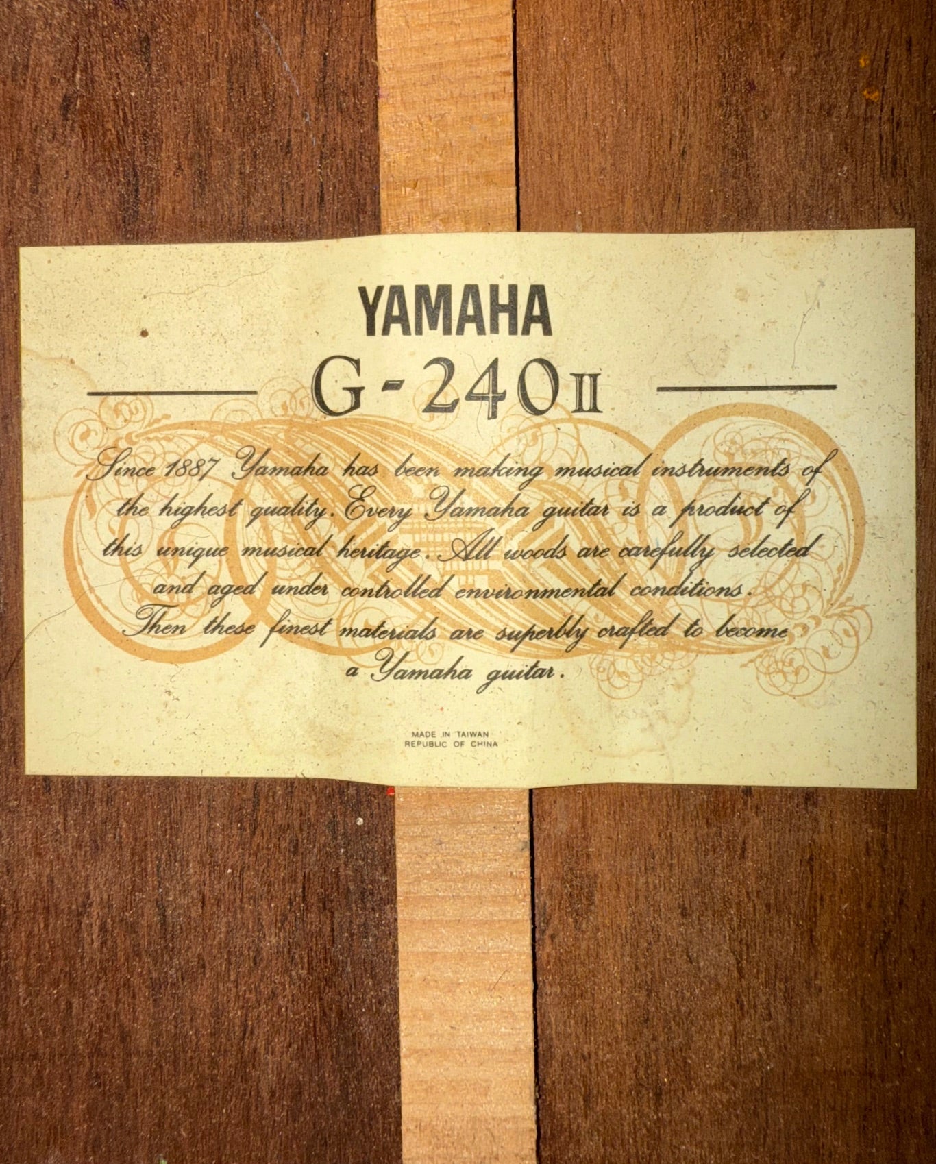 Vintage 1981 Yamaha G-240 II Classical Guitar