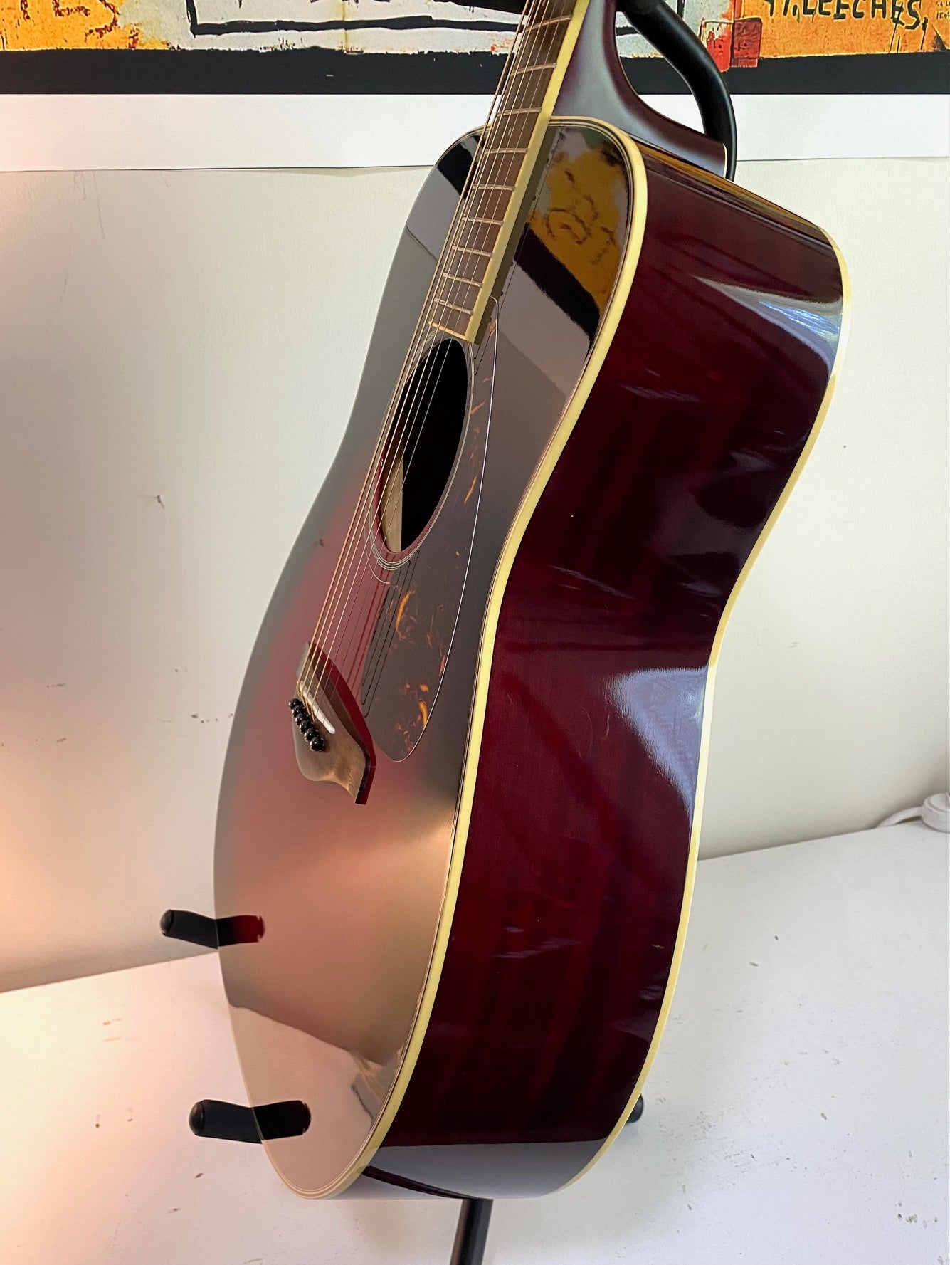 Yamaha FG720S DSR Transparent Redburst Acoustic Guitar LIKE NEW