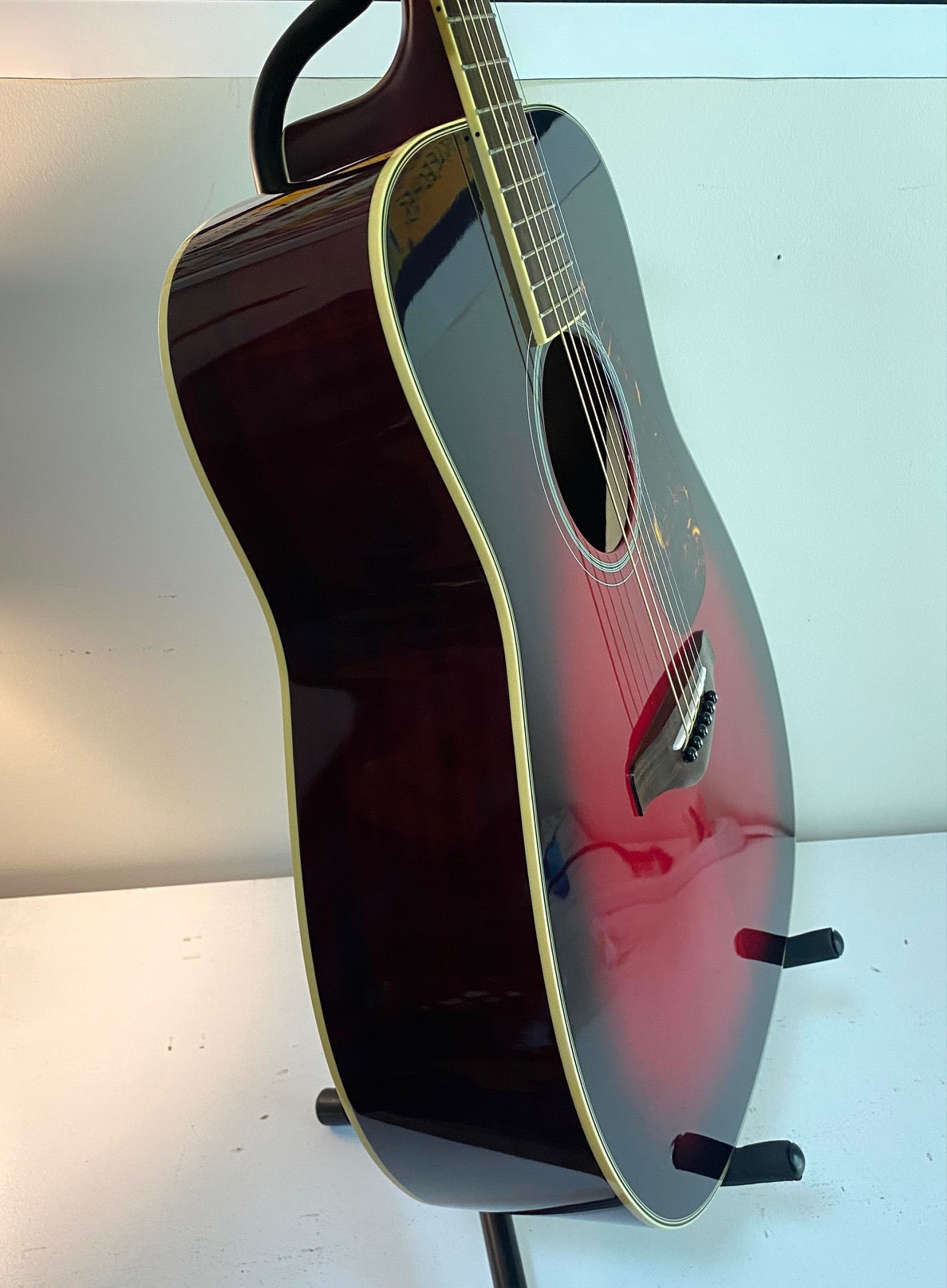 Yamaha FG720S DSR Transparent Redburst Acoustic Guitar LIKE NEW