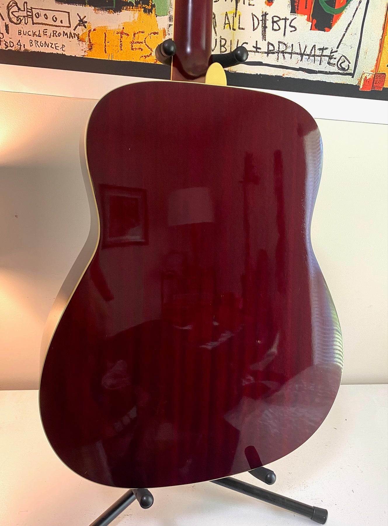 Yamaha FG720S DSR Transparent Redburst Acoustic Guitar LIKE NEW