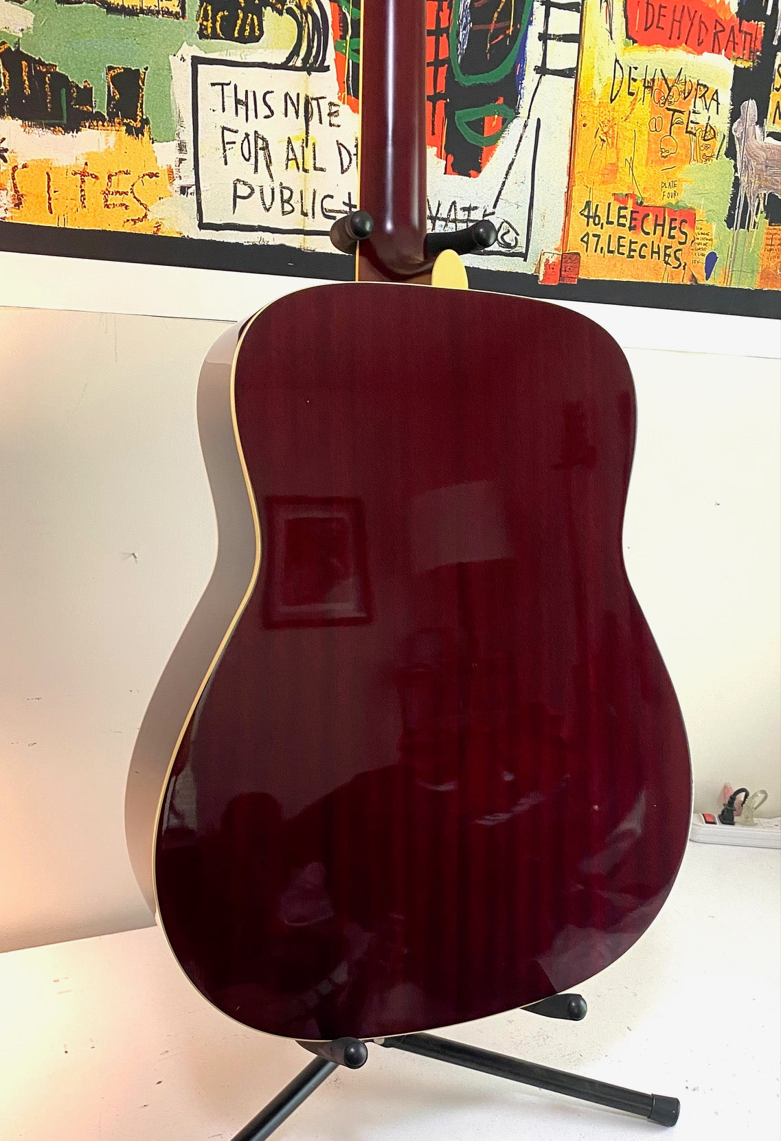 Yamaha FG720S DSR Transparent Redburst Acoustic Guitar LIKE NEW