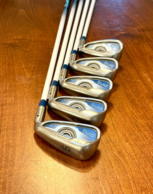 PING Ladies G Le Black Dot Set of Irons 6-PW NEW GRIPS