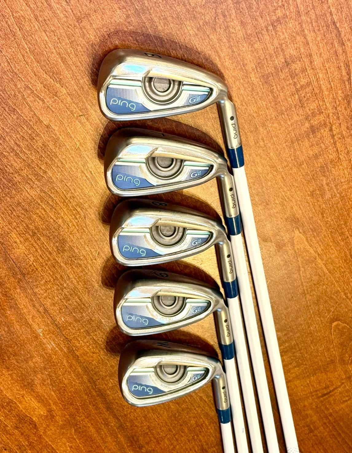 PING Ladies G Le Black Dot Set of Irons 6-PW NEW GRIPS
