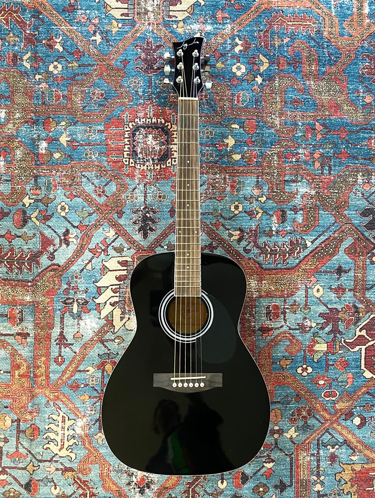 Jay Turser JJ43-BK 3/4 Size Black Acoustic Guitar