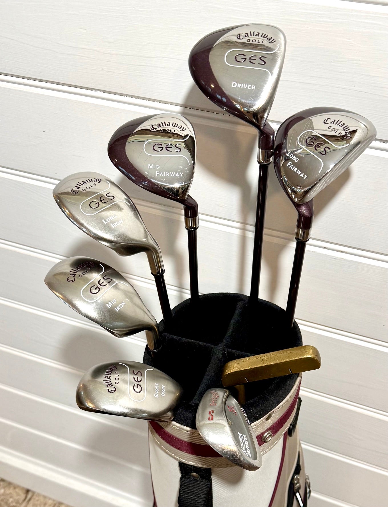 Ladies Callaway GES Set of Golf Clubs W/Bag & Extras