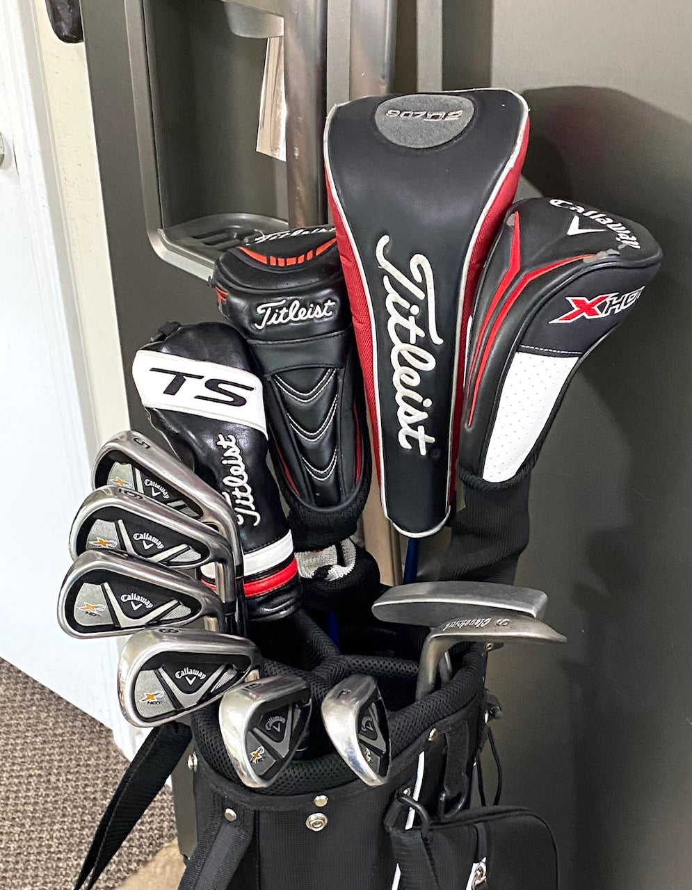 Callaway X2 Hot/Titleist/IDEA/PING Full Set of Golf Clubs W/NEW GRIPS, NEW BAG