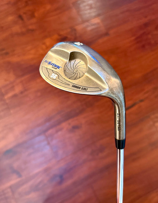 Simon Golf 431 Si-MAC Oil Can SW 56 Degree 37” Sand Wedge R-Flex Steel NEW GRIP