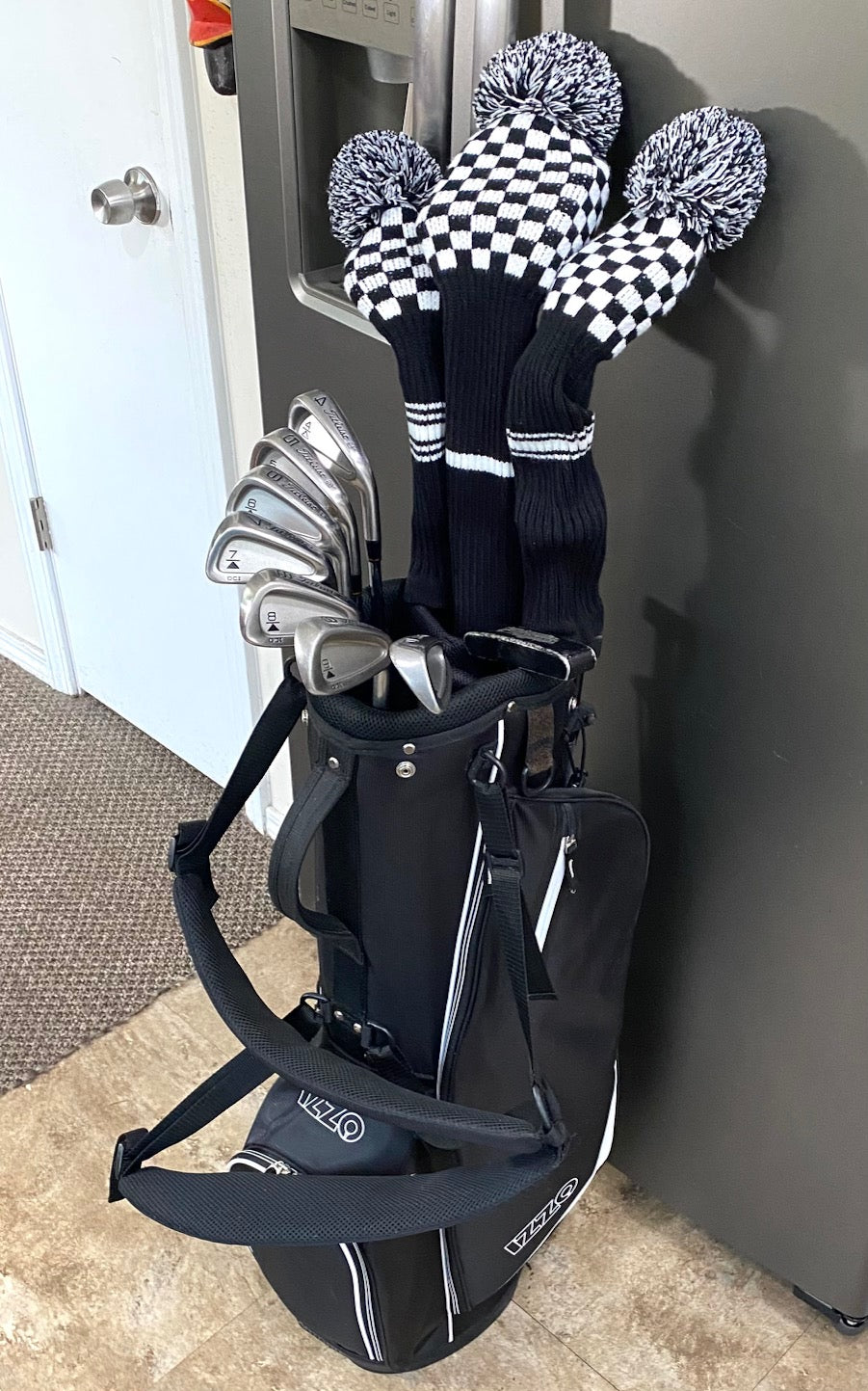 Titleist DCI Black/Callaway/Warrior Full Set of Golf Clubs W/NEW GRIPS & NEW BAG