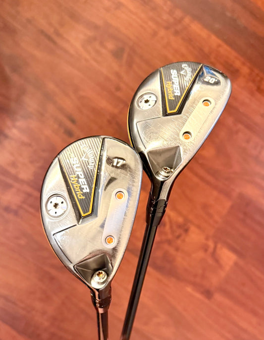Callaway Super Hybrids 20* & 17* W/Covers