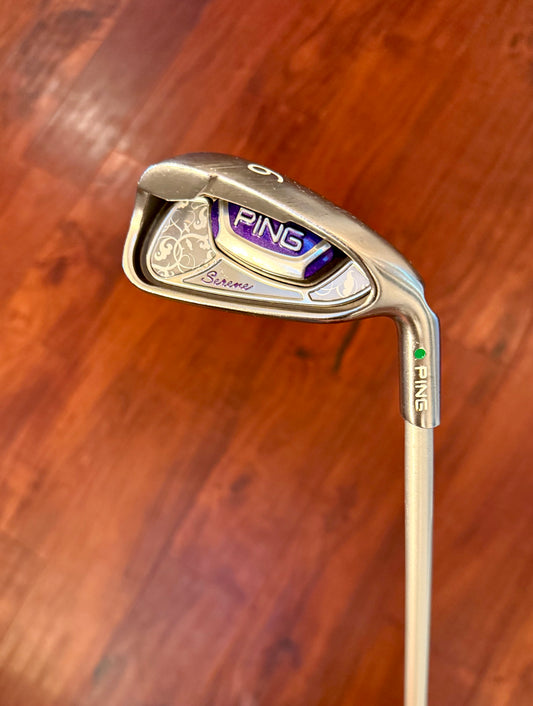 Ladies PING Serene Green Dot 6 Iron Ladies-Flex Graphite 39.5” NEW GRIP
